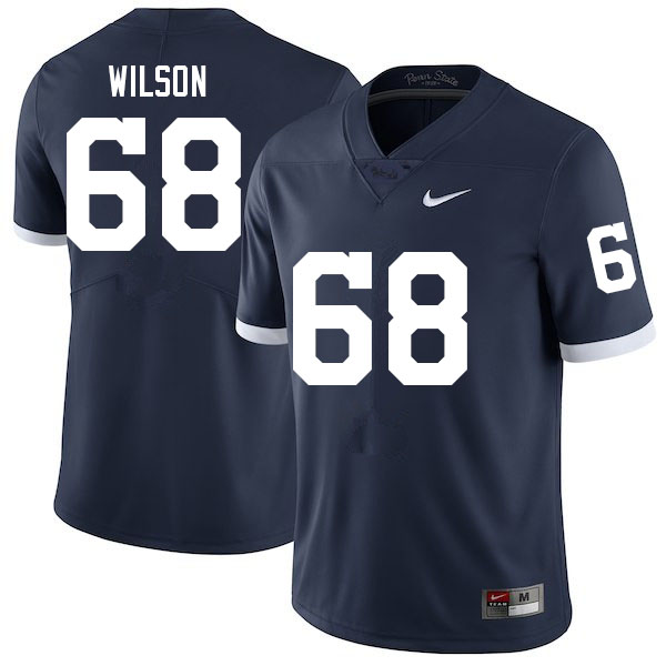 Men #68 Eric Wilson Penn State Nittany Lions College Football Jerseys Sale-Retro